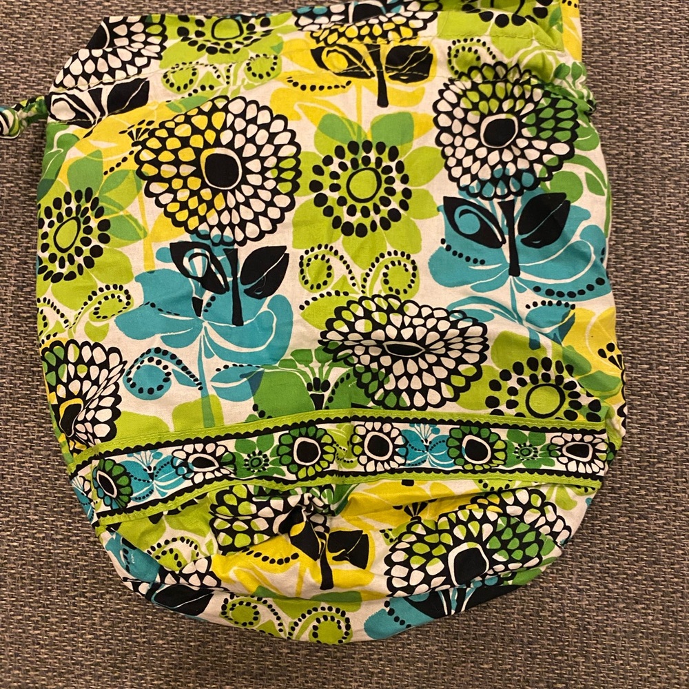 Vera Bradley Floral Travel Bag - Green, Blue, Black